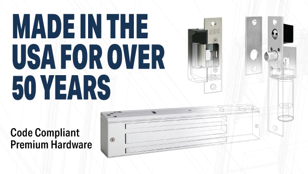 Access Control Hardware and Locking Devices for Enhanced Security - Made in the USA for Over 50 Years