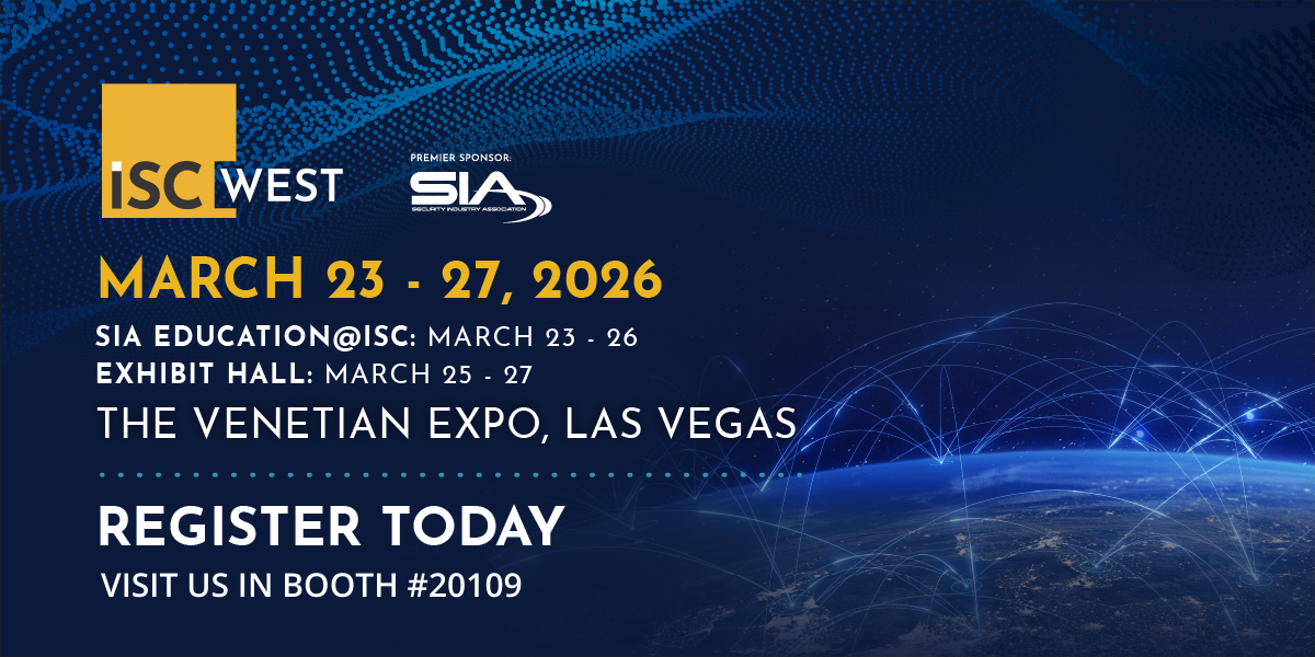 See SDC at ISC West 2026 Las Vegas - Booth#20109